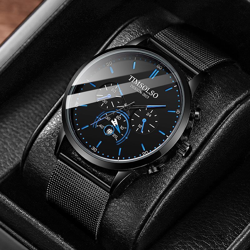Simple And High-end Elegant Cool Ultra-thin Calendar Quartz Watch