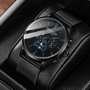 Simple And High-end Elegant Cool Ultra-thin Calendar Quartz Watch