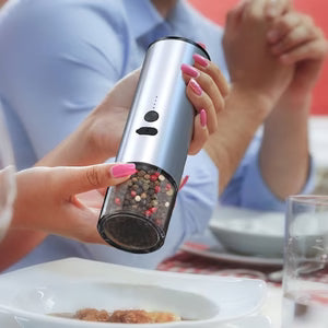 Electric Food Salt And  Grinder  Rechargeable Electric Pepper And Salt Grinder Set With LED
