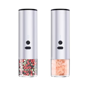 Electric Food Salt And  Grinder  Rechargeable Electric Pepper And Salt Grinder Set With LED